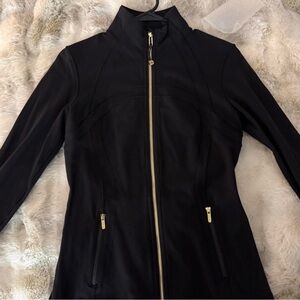Lululemon Athletica Black Jacket with Gold Zipper
